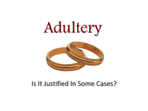 Adultery: Is It Justified in Some Cases?