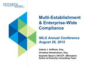 Multi Establishment Enterprise Wide Compliance
