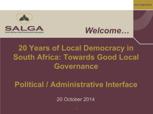 Towards Good Local Governance