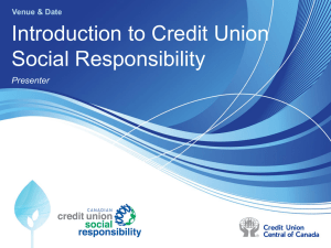 IntroductiontoCreditUnionSocialResponsibility