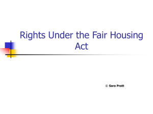 Rights Under the Fair Housing Act