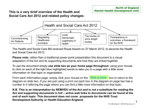 Health and Social Care Act 2012
