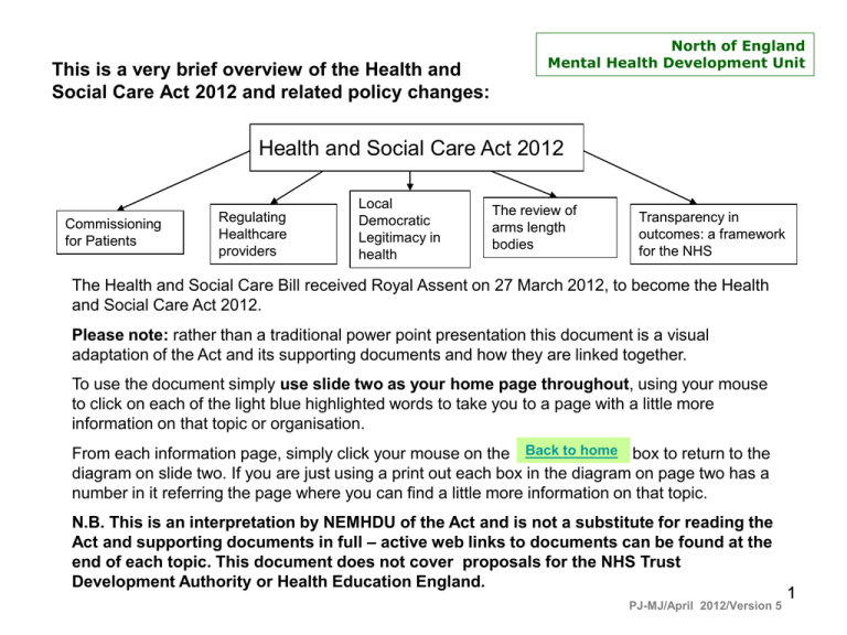 health and social care act 2012 case study