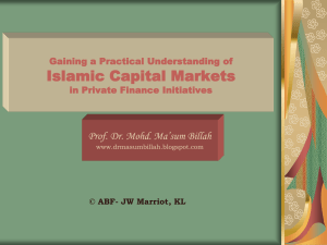 issues of the islamic capital market