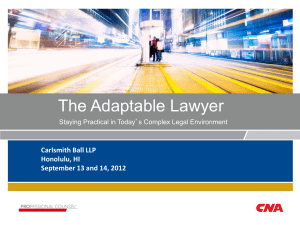 The Adaptable Lawyer Power Point