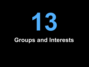 Chapter13-Interest Groups
