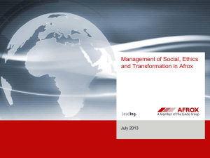 Social, Ethics and Transformation committee in Afrox