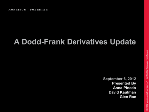Dodd-Frank derivatives - slide show presentation