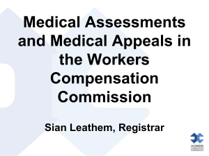 Medical Assessments and Medical Appeals in the Workers