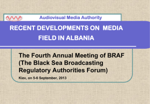 Albania Annual Progress Report