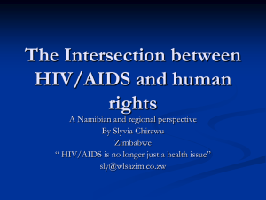 The Intersection between HIV/AIDS and human rights