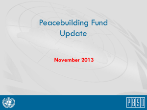 November 2013 PBF Donors` Briefing
