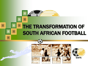 Transformation in Football - Sport and Recreation South Africa