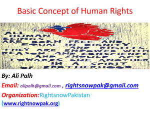 Basic Concept of Human Rights