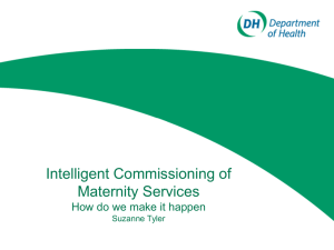 Commissioning of Maternity Services