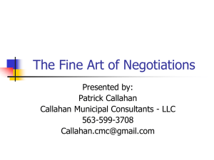 FX230MPI The Fine Art of Negotiations