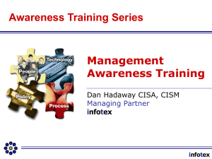 Management Awareness Training Boilerplate