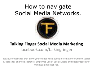 How to navigate Social Media Networks.