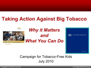 Why Should We Care about Tobacco Industry Wrong Doing?