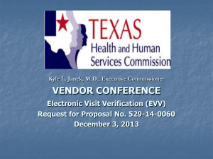 Vendor conference presentation