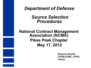 AFSPC Briefing Template - National Contract Management