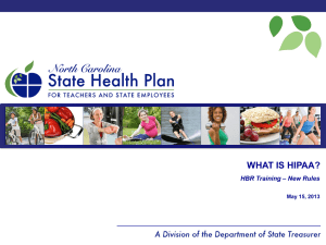 Know Your HIPAA - State Health Plan