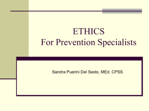 Ethics - MyPrevention.org