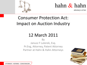 Consumer Protection Act: ABI 4 November 2010