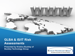GLBA & IS/IT Risk Assessments - Bcac
