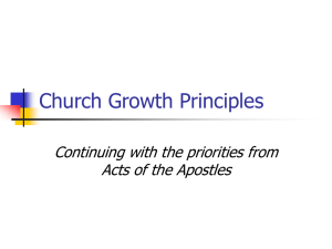 14 Church Growth Principles