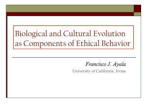 Biological and Cultural Evolution as Components of