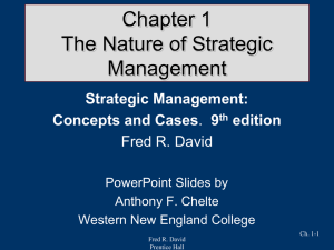 Strategic Management Concepts & Cases Eighth Edition Fred R