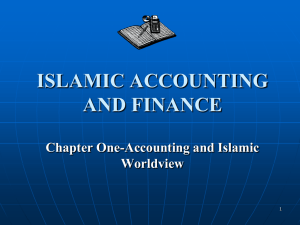 Islamic Accounting Chapter 1