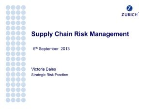 Supply Chain Risks 21st June 2013