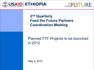 USAID Presentation of Planned FTF Projects