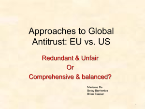 Global Antitrust - International Trade Relations