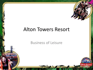 alton towers resort as a business