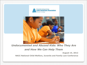 Undocumented children in the US - National Association of Counsel