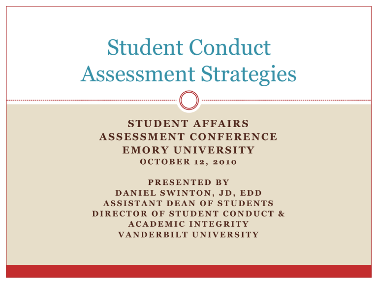 student-conduct-assessment-strategies