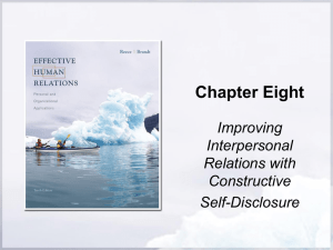 Improving Interpersonal Relations with Constructive Self