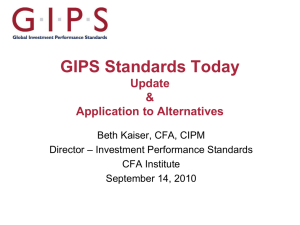 the gips standards for hedge funds