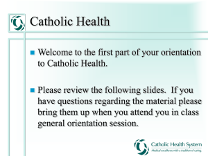 Risk Management - Catholic Health System