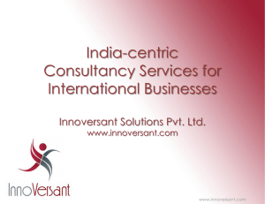 Trade & Investment Consulting Services in Bangalore