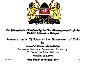 Richard E. Ndubai - Performance Management Division
