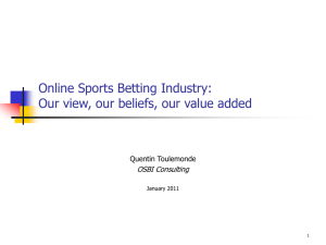Sports Betting Industry: A French perspective