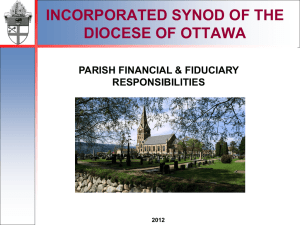 Managing Finances in the Parish