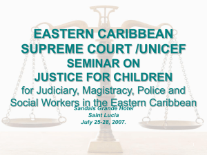 Juvenile Justice - Eastern Caribbean Supreme Court