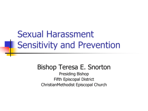Sexual Harassment Sensitivity and Prevention Presentation