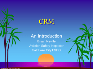 Crew Resource Management (CRM)