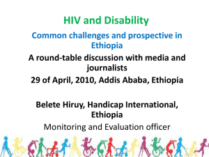 HIV and Disability - The Africa Campaign on Disability and HIV & AIDS